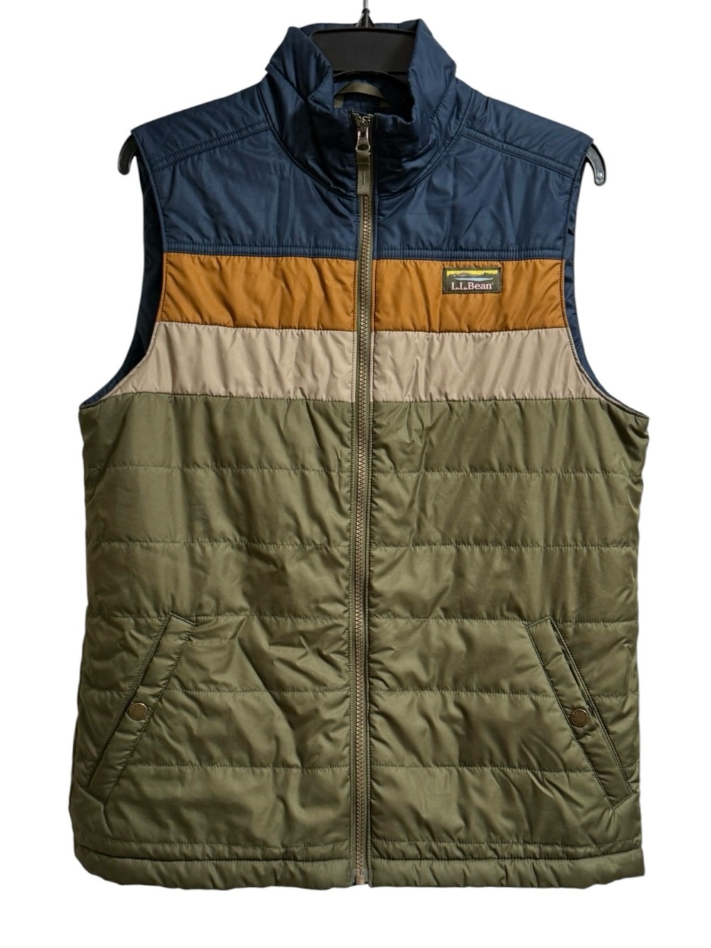 NWOT L.L. Bean Mountain Classic Puffer Vest Colorblock